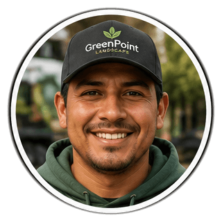 Crew member in the field